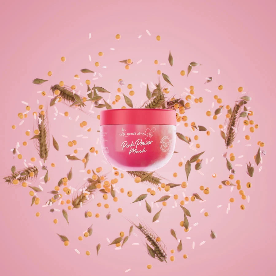 Pink Power Mask - Masque Restructurant Ultra Protéiné Soin Capillaire Les Secrets de Loly 