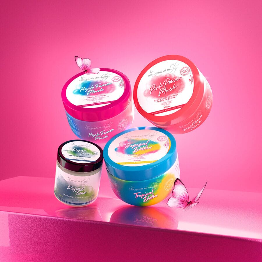 Pink Power Mask - Masque Restructurant Ultra Protéiné Soin Capillaire Les Secrets de Loly 
