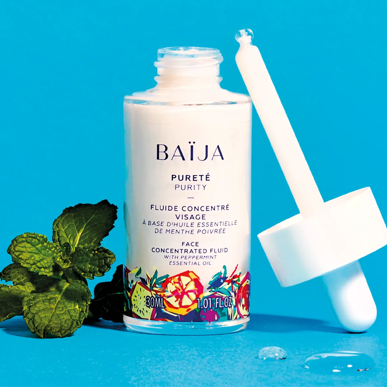 Fluide concentré visage Menthe Poivrée Soin Visage BAÏJA 