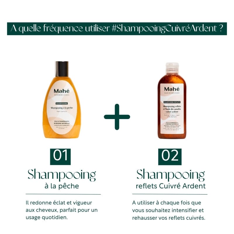 Shampooing reflets à l'huile de camélia Shampoing Mahé 