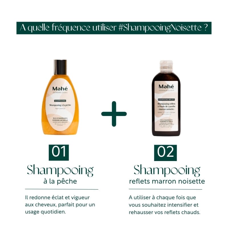 Shampooing reflets à l'huile de camélia Shampoing Mahé 