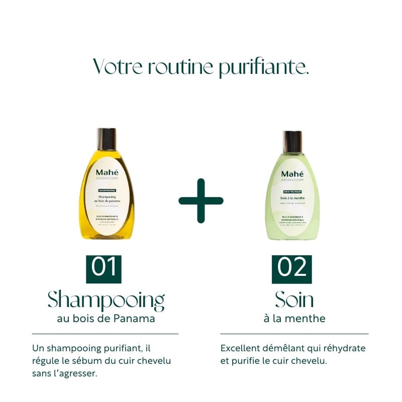 Shampooing au bois de Panama - purifiant Shampoing Mahé 