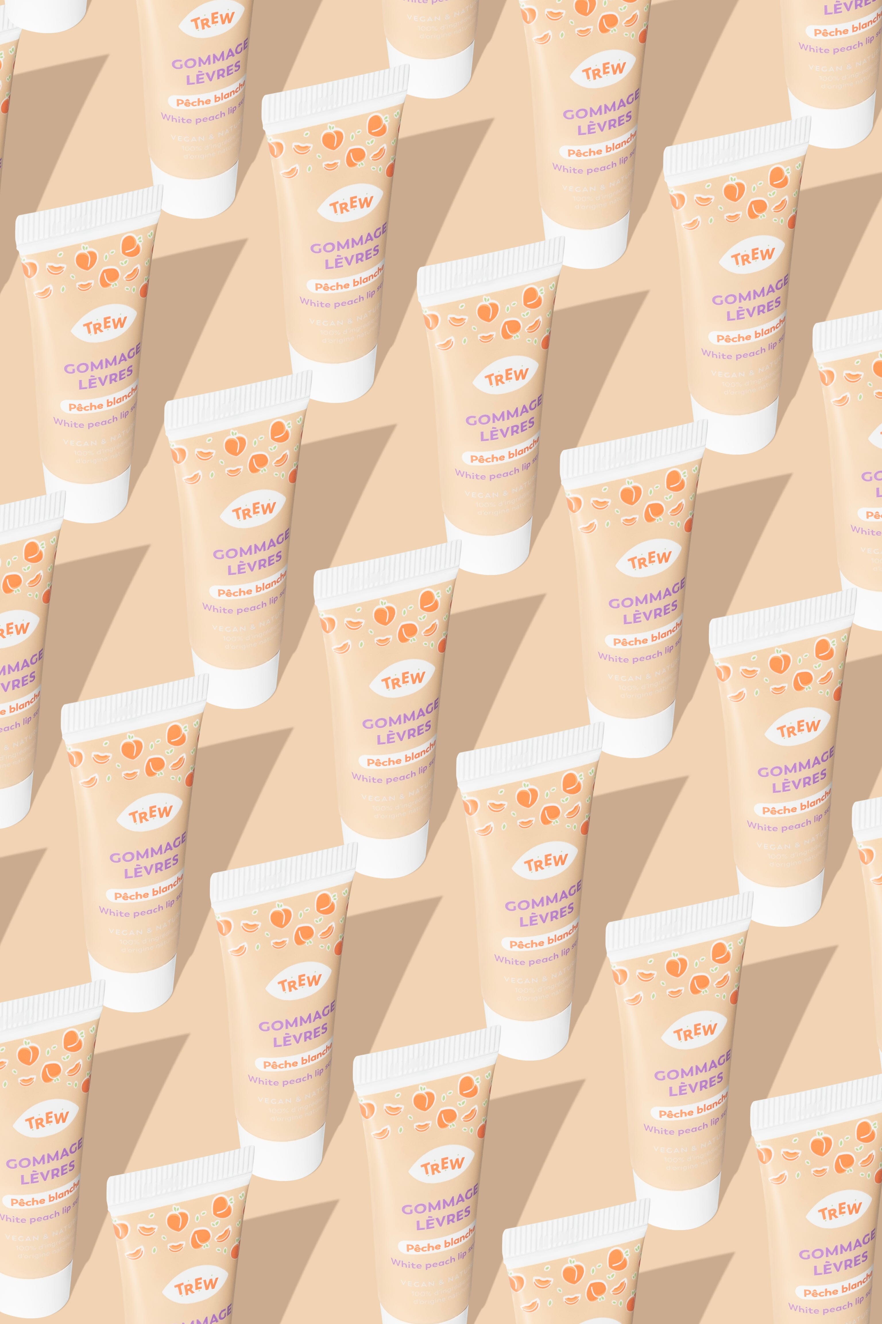 ScrubLip Pêche Blanche Soin lèvres TREW 