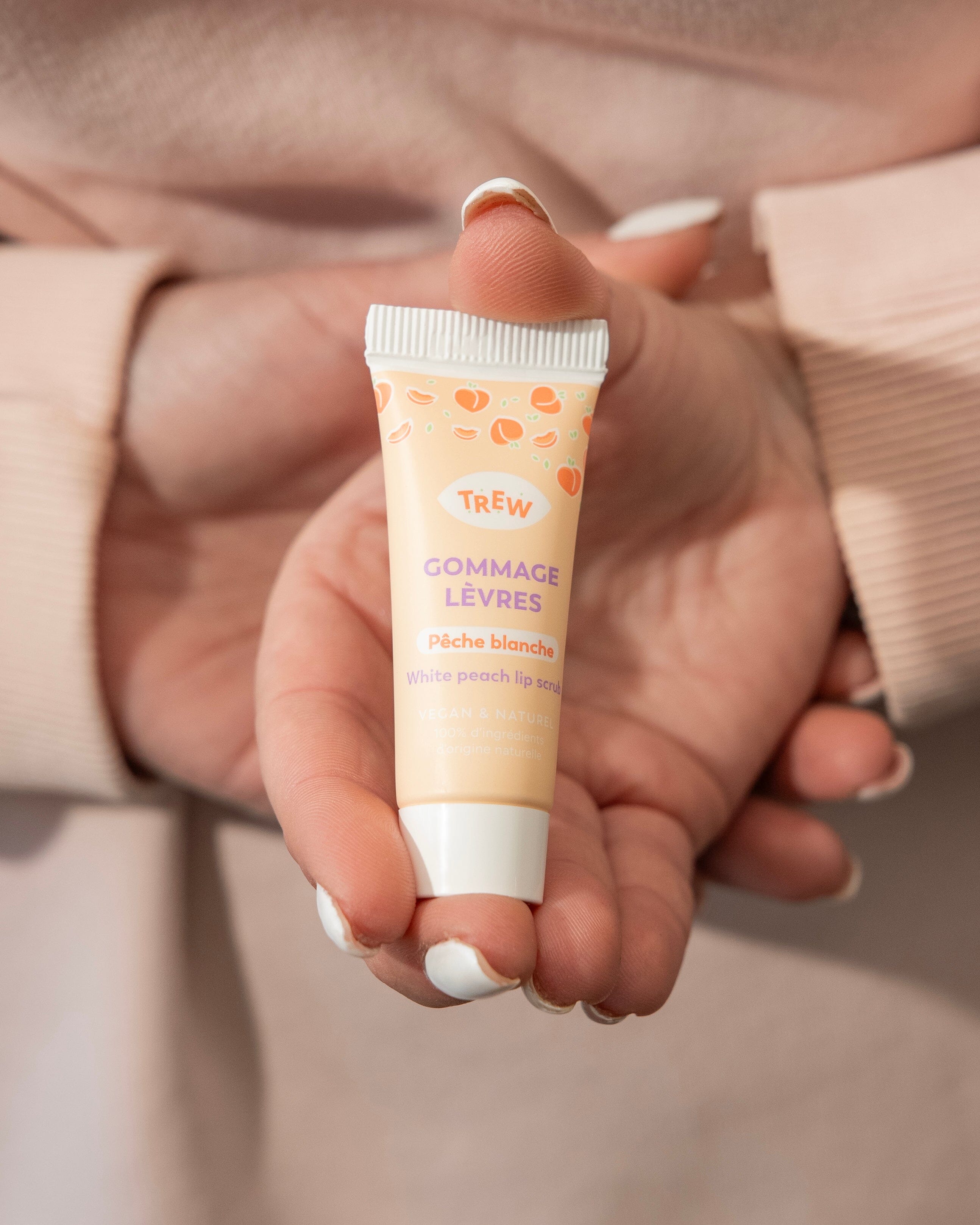 ScrubLip Pêche Blanche Soin lèvres TREW 