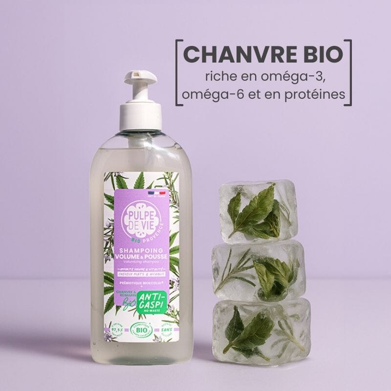 SHAMPOING FORTIFIANT VOLUME ET POUSSE Soin Capillaire Pulpe de Vie 