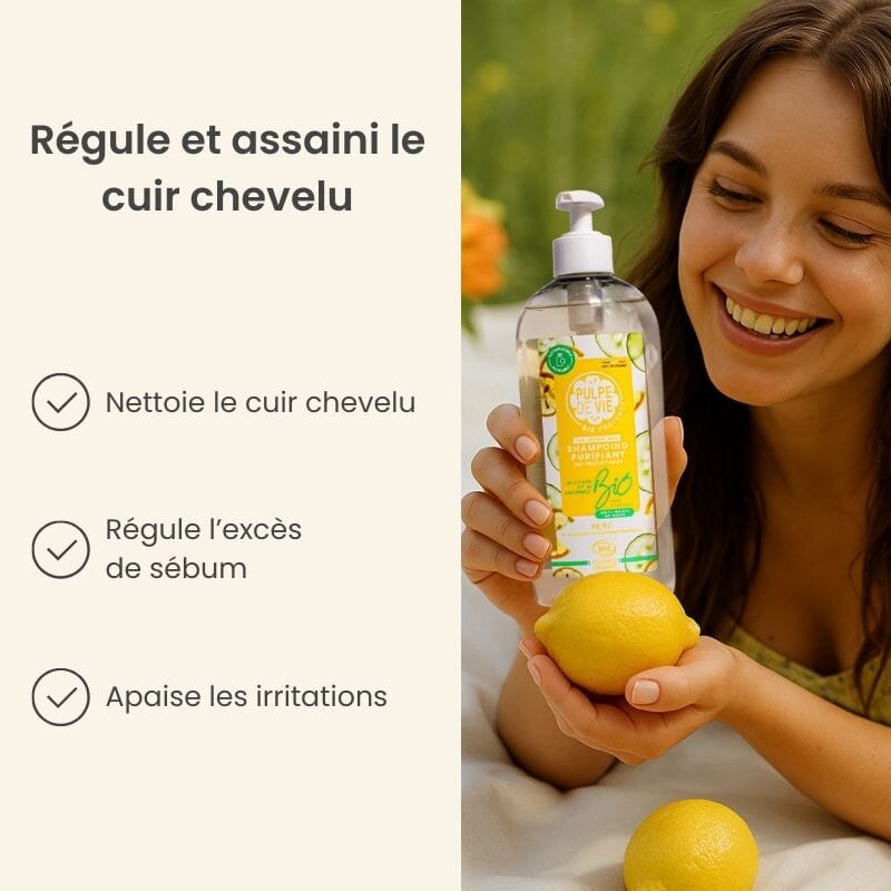 SHAMPOING SEBO REGULATEUR Soin Capillaire Pulpe de Vie 