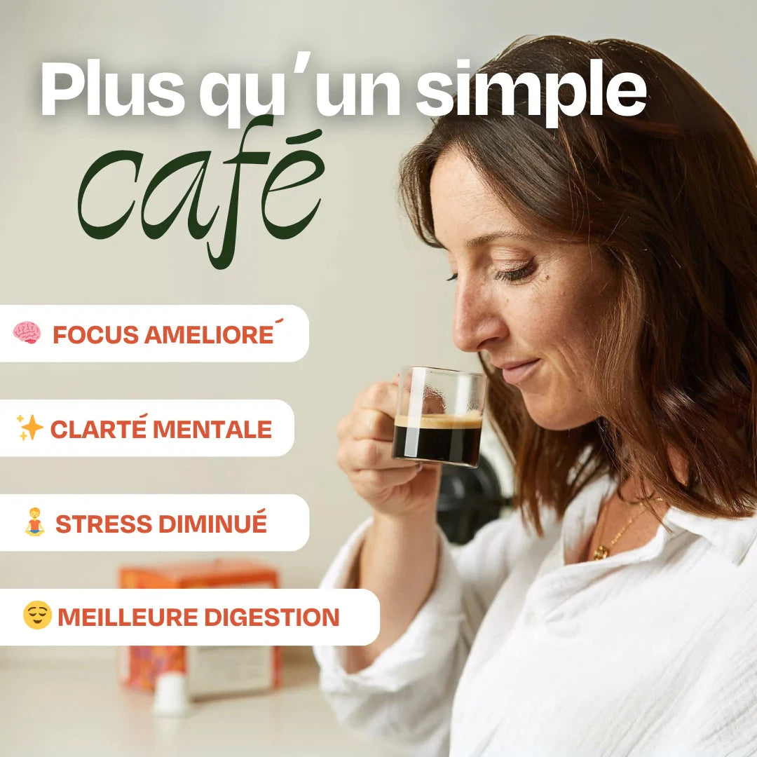 Café FOCUS Lion's Mane Complément Alimentaire HoliMushie 