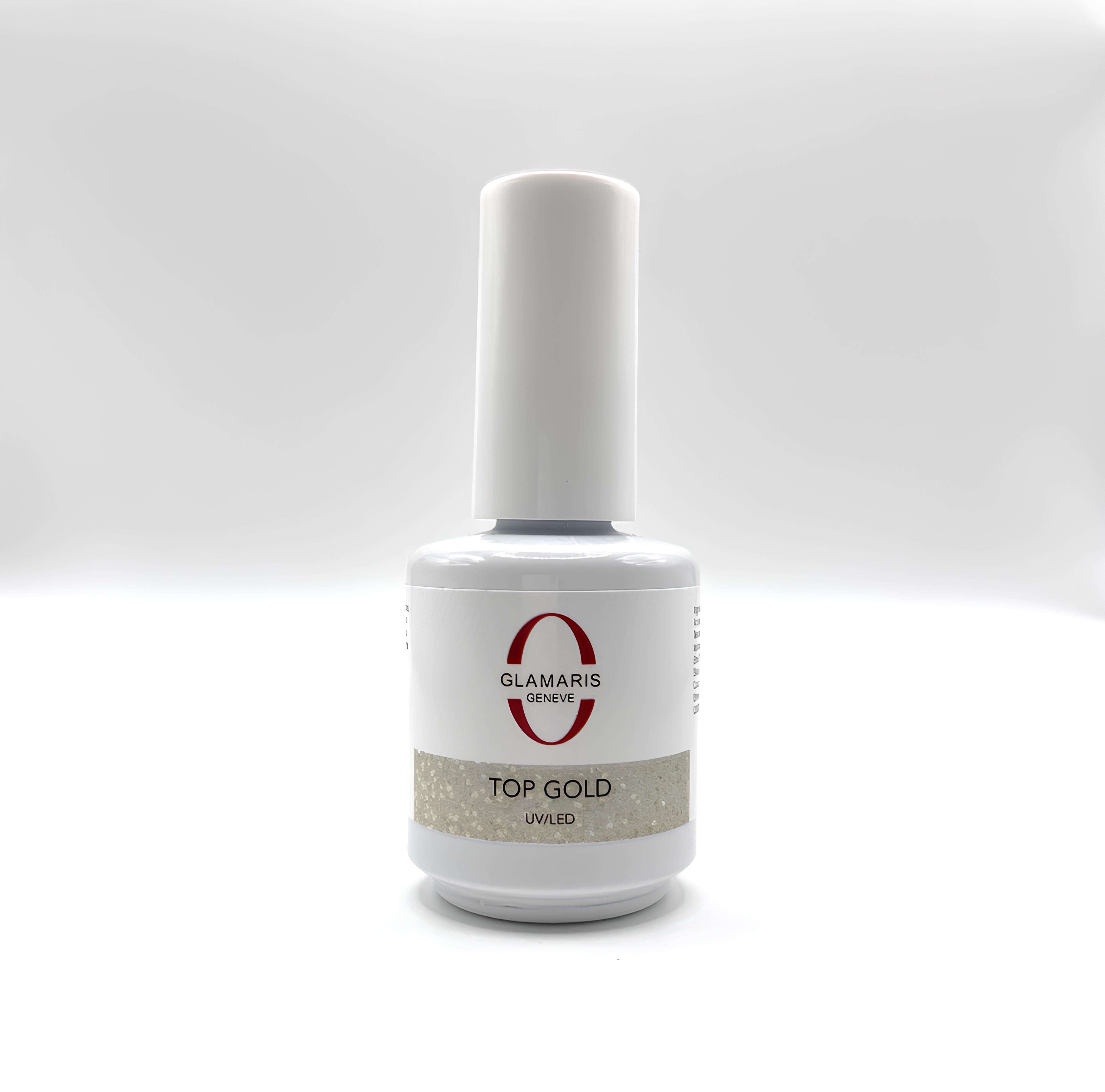 Vernis à ongles semi permanent - TOP GOLD Vernis à ongles GLAMARIS 