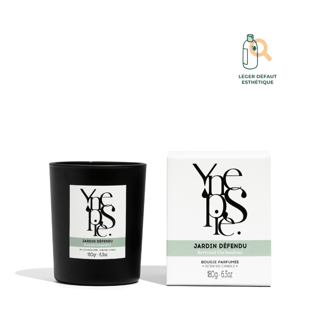 JARDIN DEFENDU - Bougie Parfumée parfum d'interieur YNEPSIE NASHI • JACINTHE D'EAU • CHYPRE Bougie Parfumée 180 g 