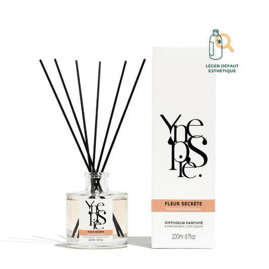 FLEUR SECRETE - Diffuseur parfum d'interieur YNEPSIE PÊCHE BLANCHE • TUBÉREUSE • AMBRE Diffuseur 200 ml 
