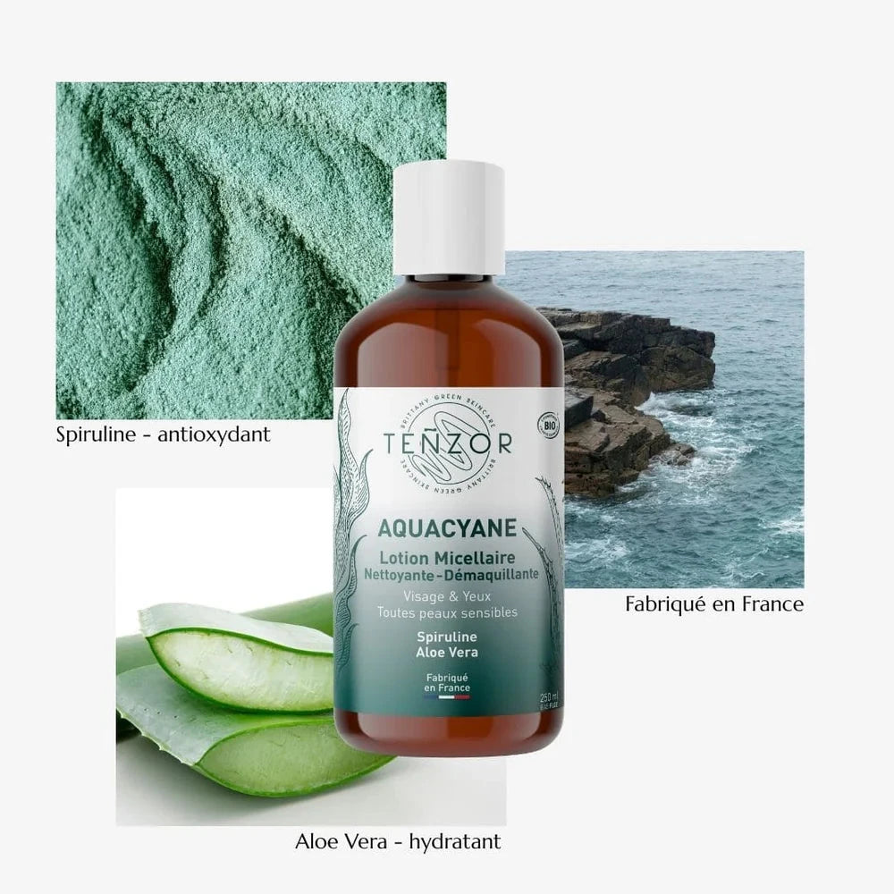 Lotion Micellaire Aquacyane Soin Visage TEÑZOR 