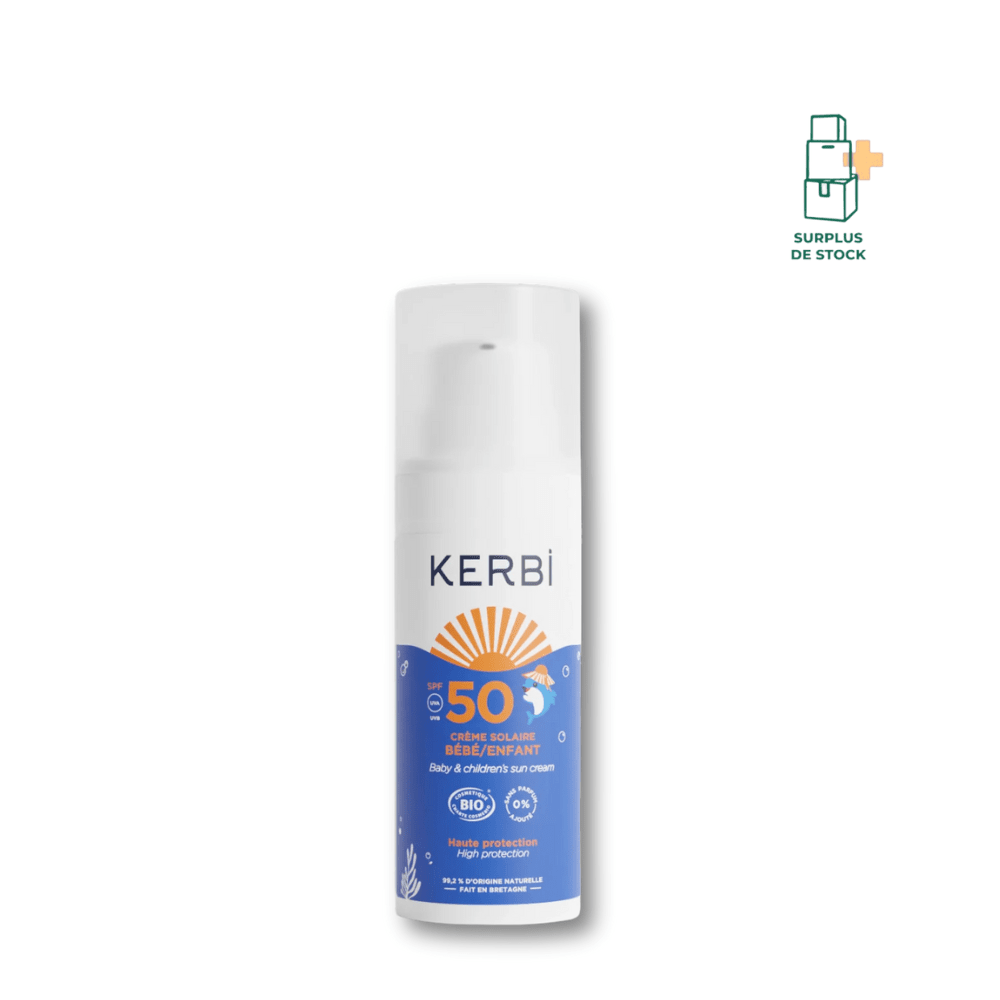 Crème Solaire Bio SPF 50 pour Enfant soin solair KERBI 50 g 
