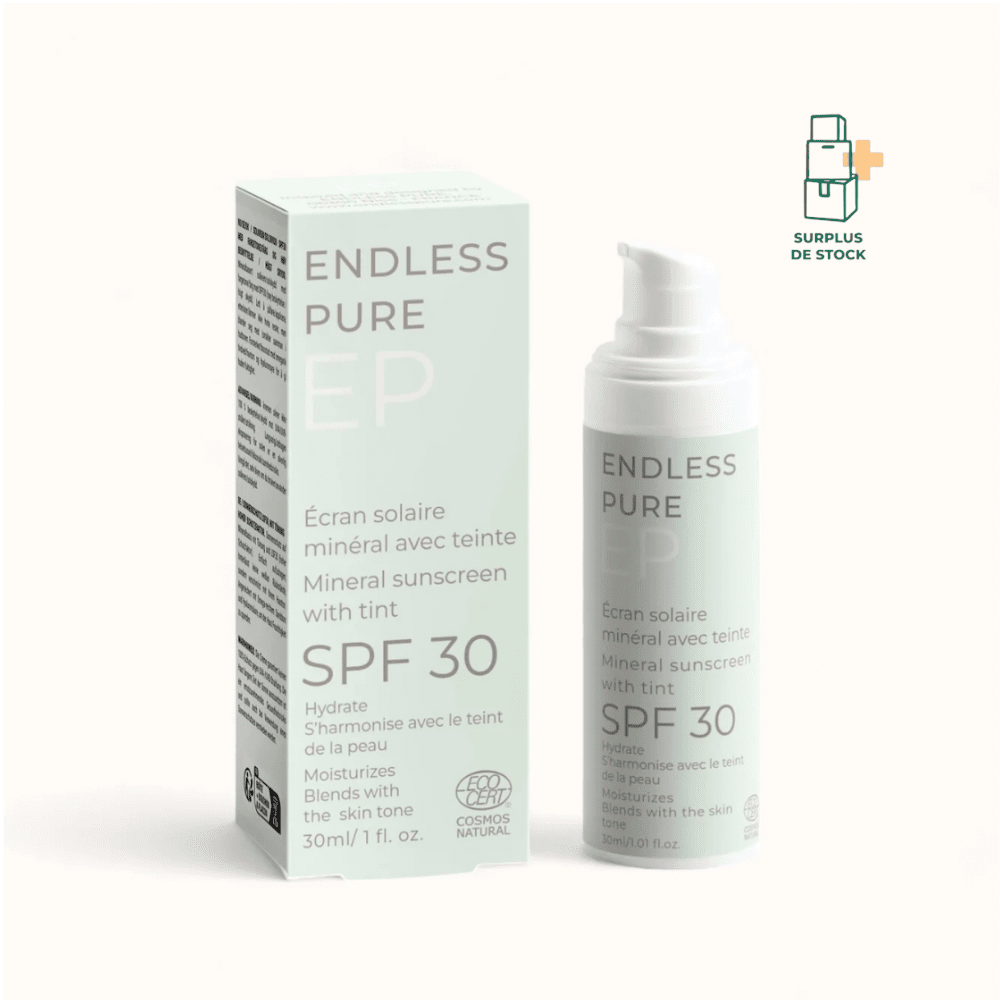 Crème solaire minérale teintée, SPF30 Soin solaire ENDLESS PURE 30 ml 