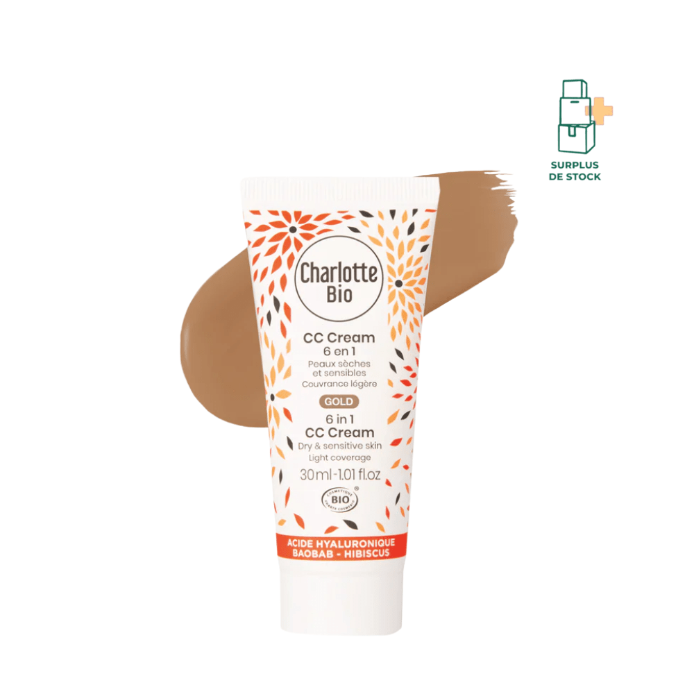 La CC crème BIO Gold - Peaux médiums à foncées CC crème CHARLOTTE BIO 30 ml Peau medium à foncée 