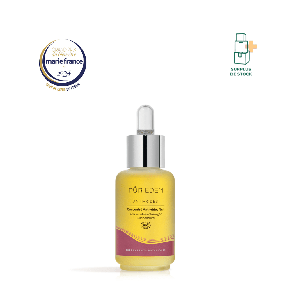 CONCENTRÉ ANTI-RIDES NUIT Soin Visage Pur Eden 30 ml 