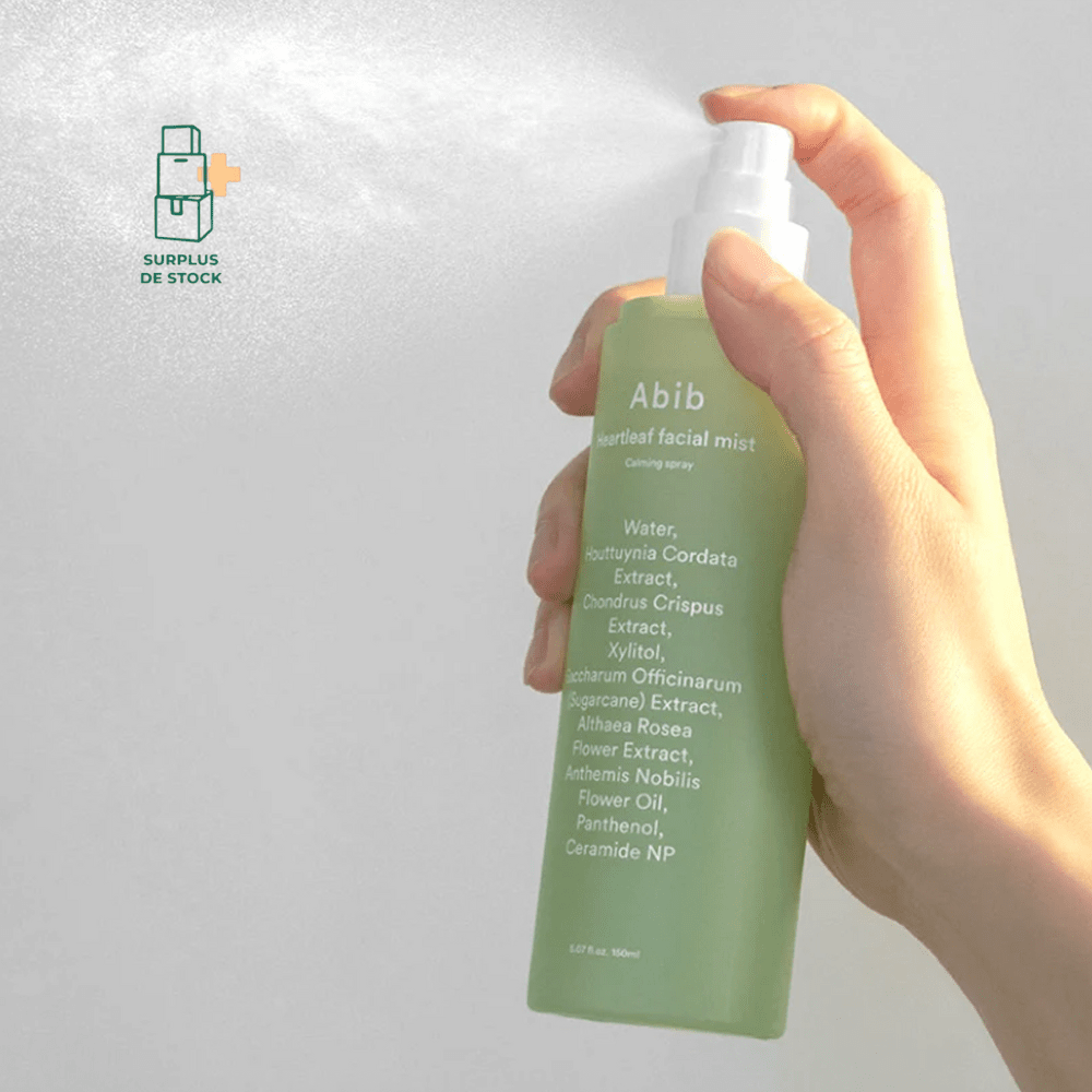 Heartleaf Brume Faciale Spray Calmant - Lotion visage Soin Visage ABIB 300 ml (150 ml + 150 ml recharge) 