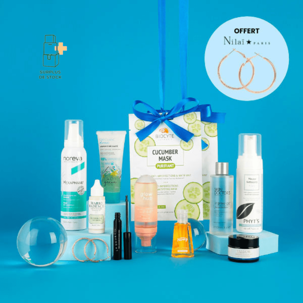 Box Ma première box Cosmopolitan Box Beauté MY BEAUTY FACTORY 10 Produits + boucles d'oreilles offertes 