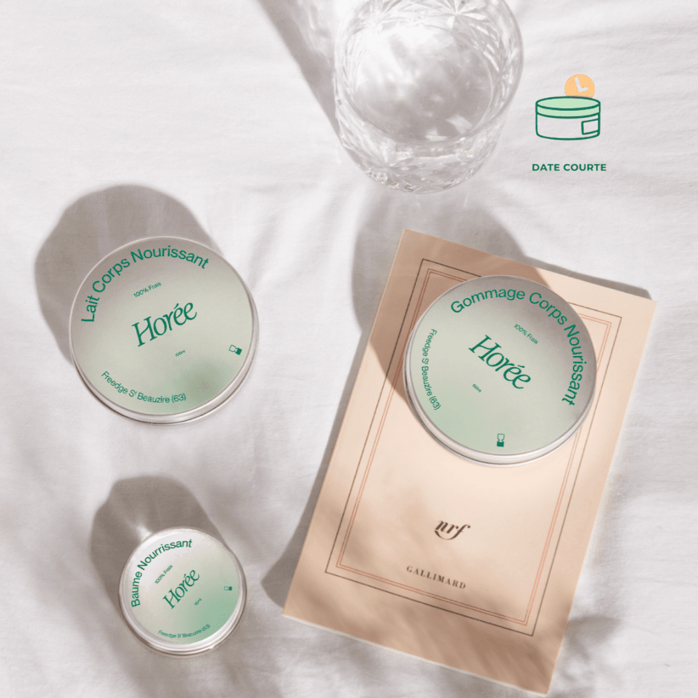 Routine corps Nourrissante Routine Horée Produits frais : Utilisation 2 à 4 mois après ouverture 