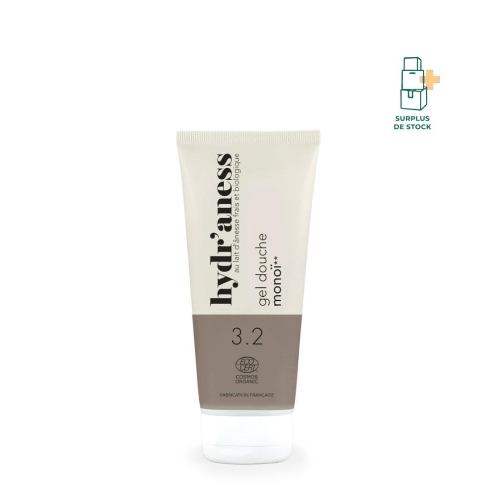 Gel douche monoï certifié bio au lait d’ânesse hygiène Hydr'aness 200 ml 