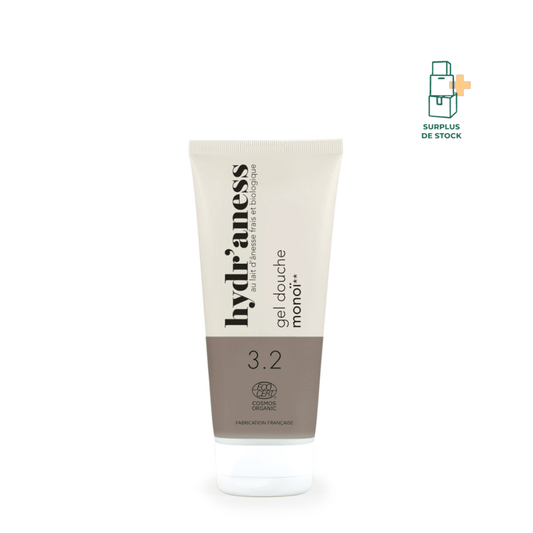Gel douche monoï certifié bio au lait d’ânesse hygiène Hydr'aness 200 ml 