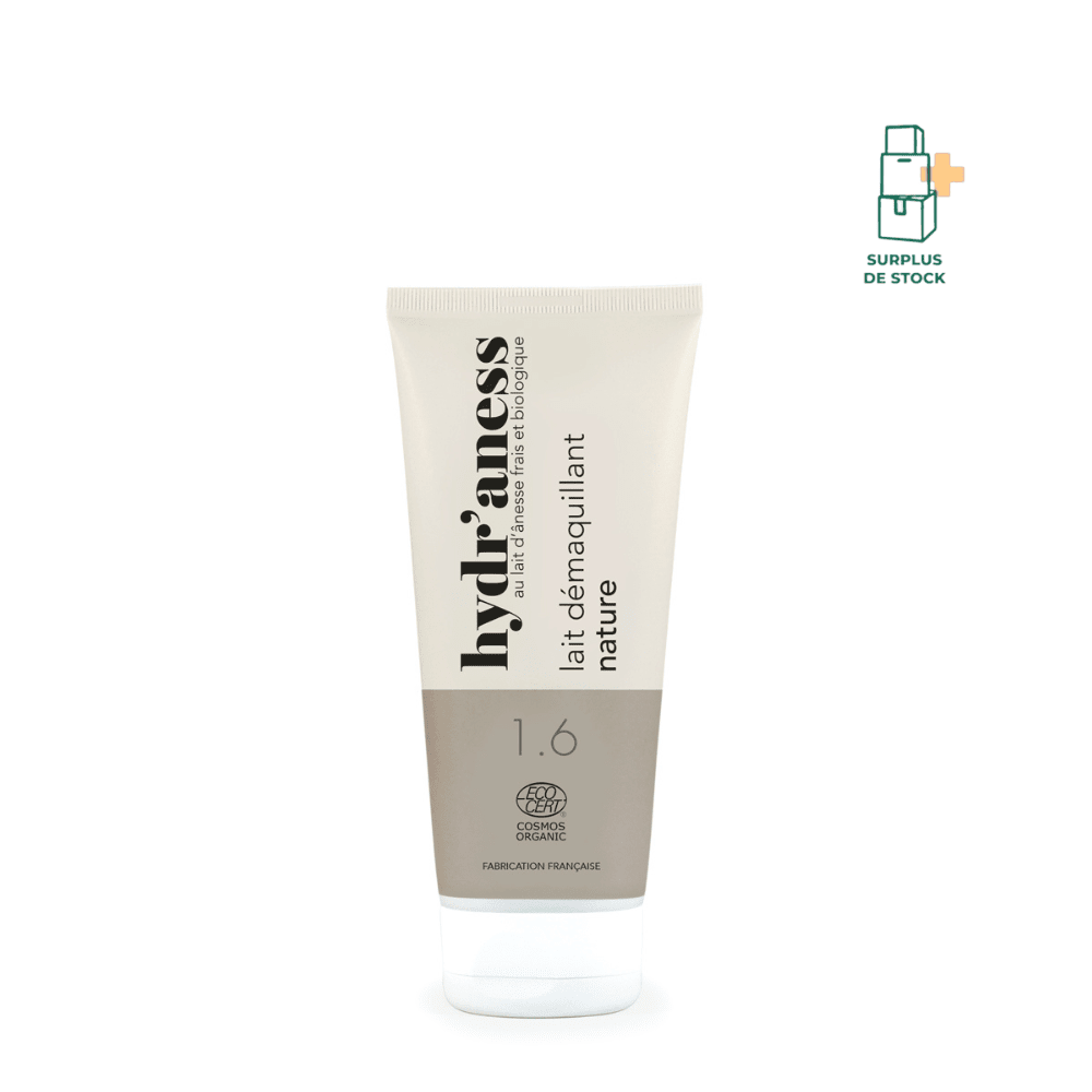 Lait démaquillant certifié bio pour peaux sensibles au lait d'ânesse Soin Visage Hydr'aness 200 ml 