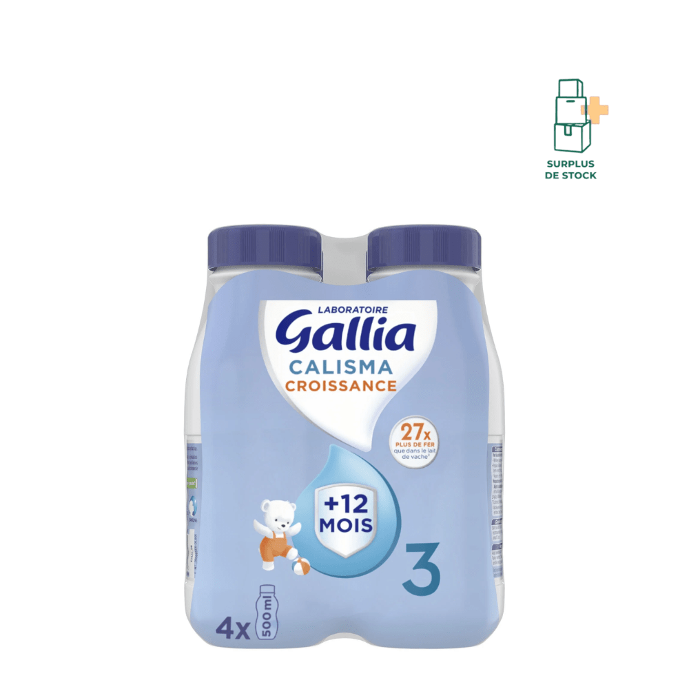 Gallia Calisma Croissance 3ème âge Dès 12 Mois - 4x500 ml produit enfant Gallia 4x500 ml À consommer avant le 16 novembre 2025 