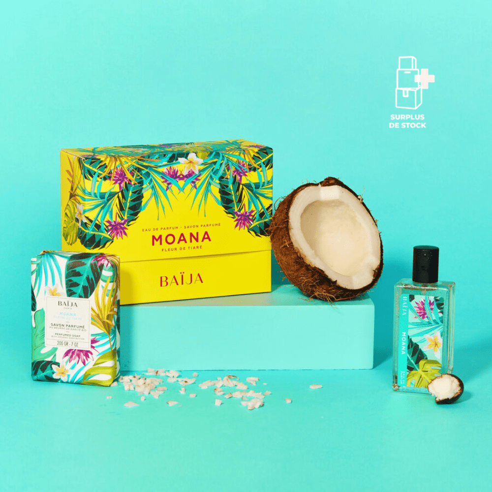 Moana - Coffret Parfum et Savon Solide Soin Corps BAÏJA 50 ml & 200 g 