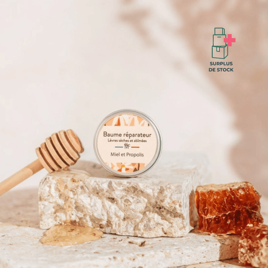 Baume à lèvres miel et propolis - Nourrit et Protège les lèvres Soin Visage Maison Fontaine 15 ml 