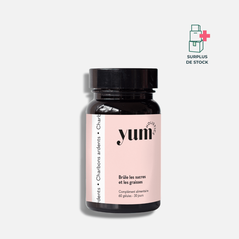 CHARBONS ARDENTS - Brûle les sucres et les graisses Complément Alimentaire YUM HOLISTICS Cure 30 jours 