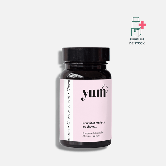 CHEVEUX AU VENT - Nourrit et renforce les cheveux Complément Alimentaire YUM HOLISTICS Cure 30 jours 