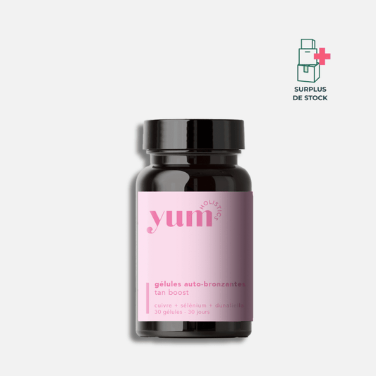 Gélules auto-bronzantes - tan boost Complément Alimentaire YUM HOLISTICS Cure 30 jours 