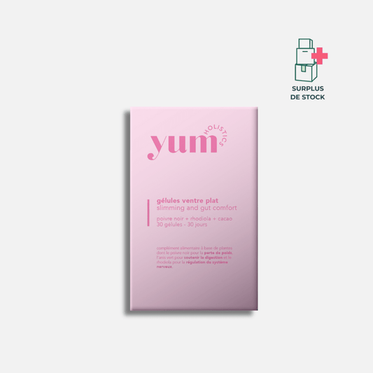 gélules ventre plat - slimming and gut comfort Complément Alimentaire YUM HOLISTICS Cure 30 jours 