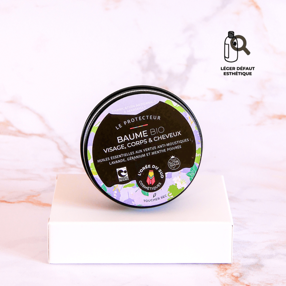 Le protecteur - Baume bio visage, corps et cheveux Baume L'orée du sud 1 x 60 ml - étiquette ou boîte abîmée 