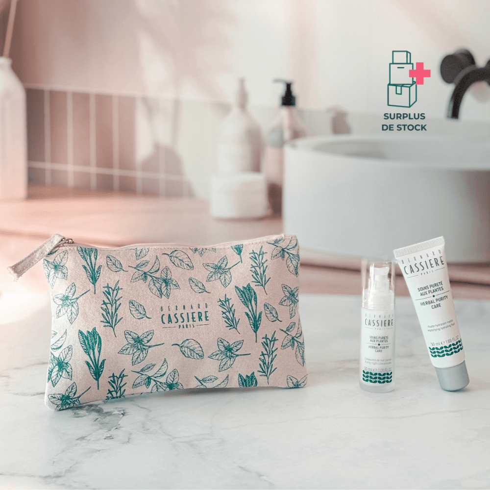 TROUSSE PURETÉ - Pour peaux adultes Soin Corps BERNARD CASSIERE Tube 50ml + flacon 30 ml 