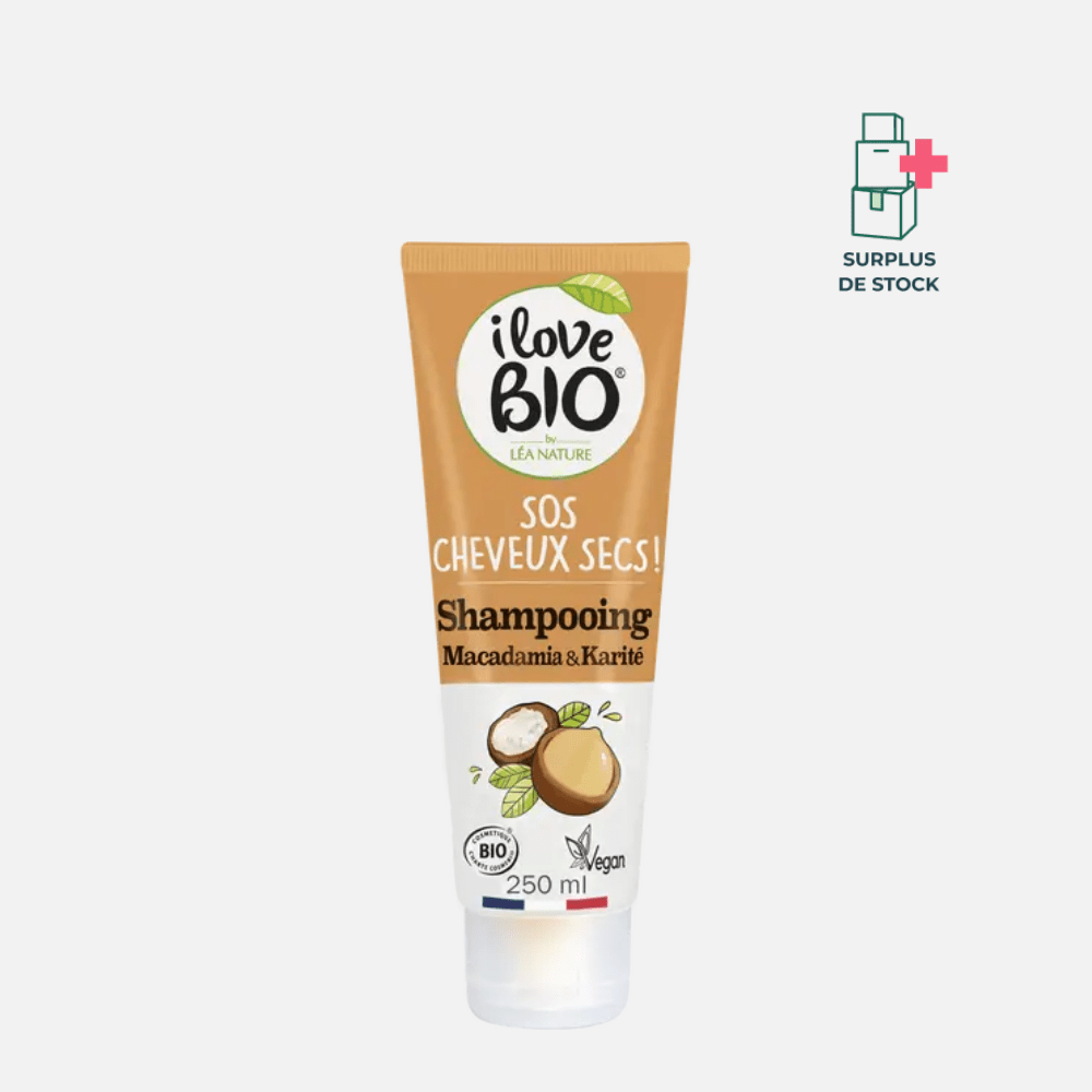 Shampooing SOS cheveux Secs - Macadamia Soin Capillaire I LOVE BIO 250 ml 