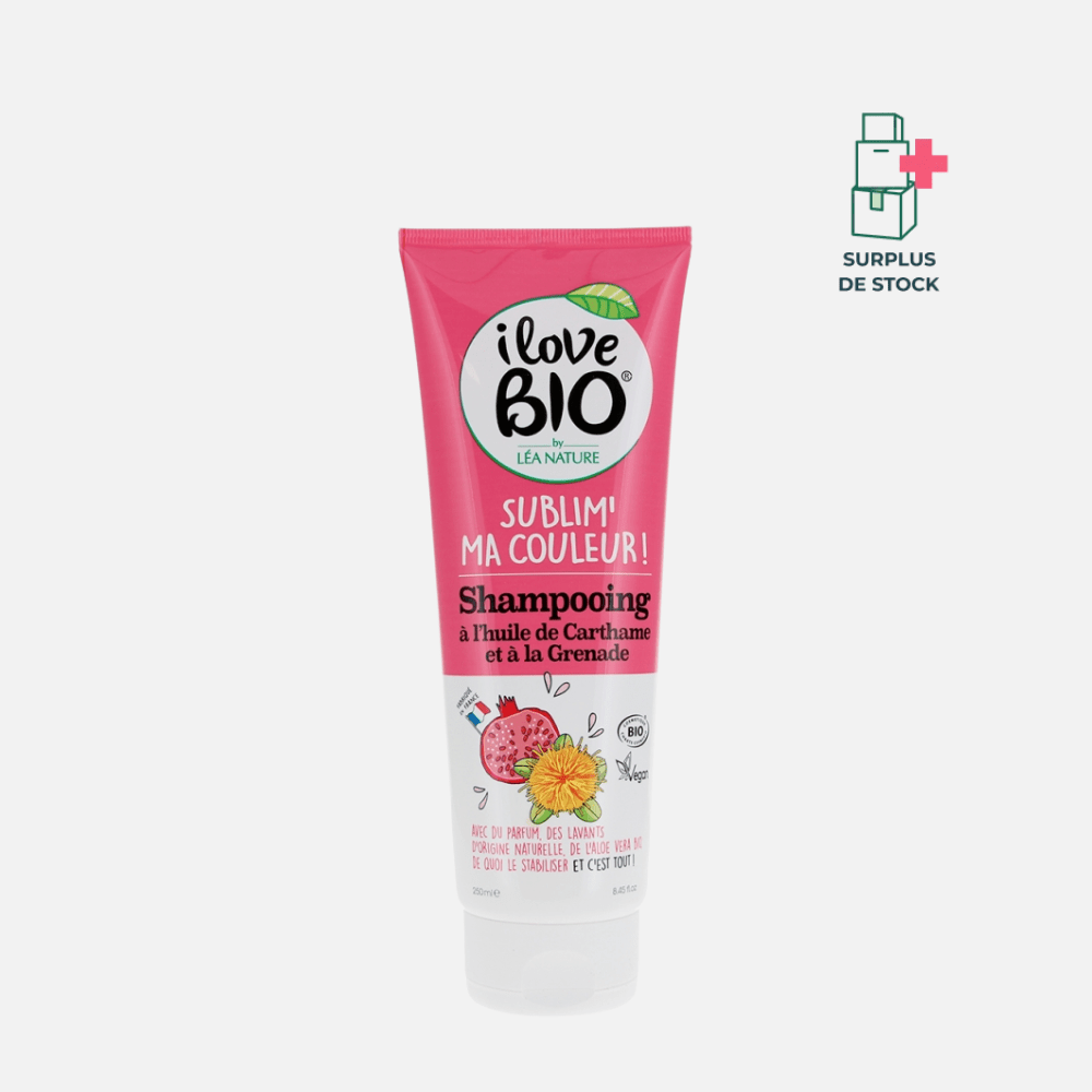 Shampooing Sublim' Ma Couleur - Huile de Carthame et Grenade Soin Capillaire I LOVE BIO 250 ml 