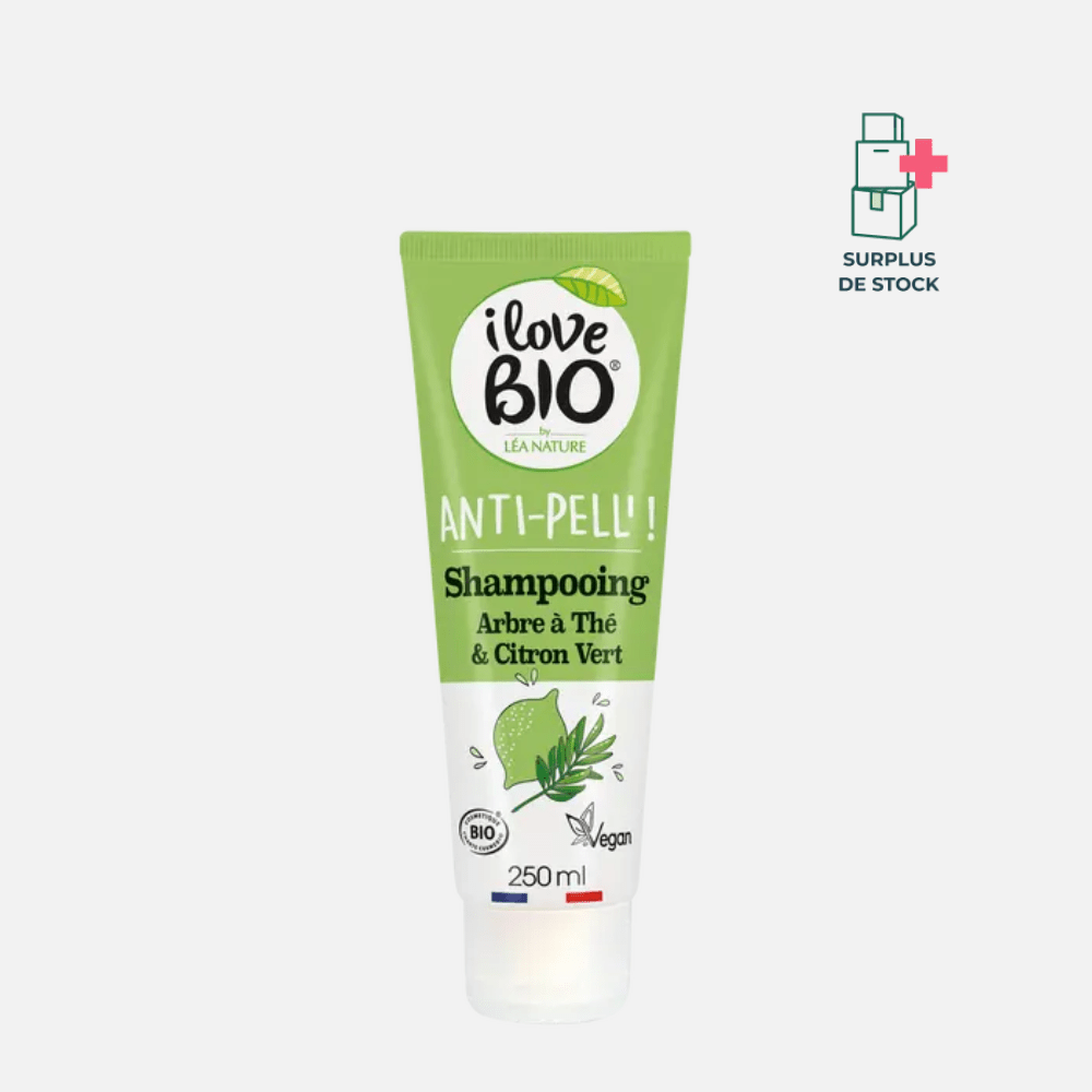 Shampooing Anti-Pell' - Arbre à thé & Citron vert Soin Capillaire I LOVE BIO 250 ml 