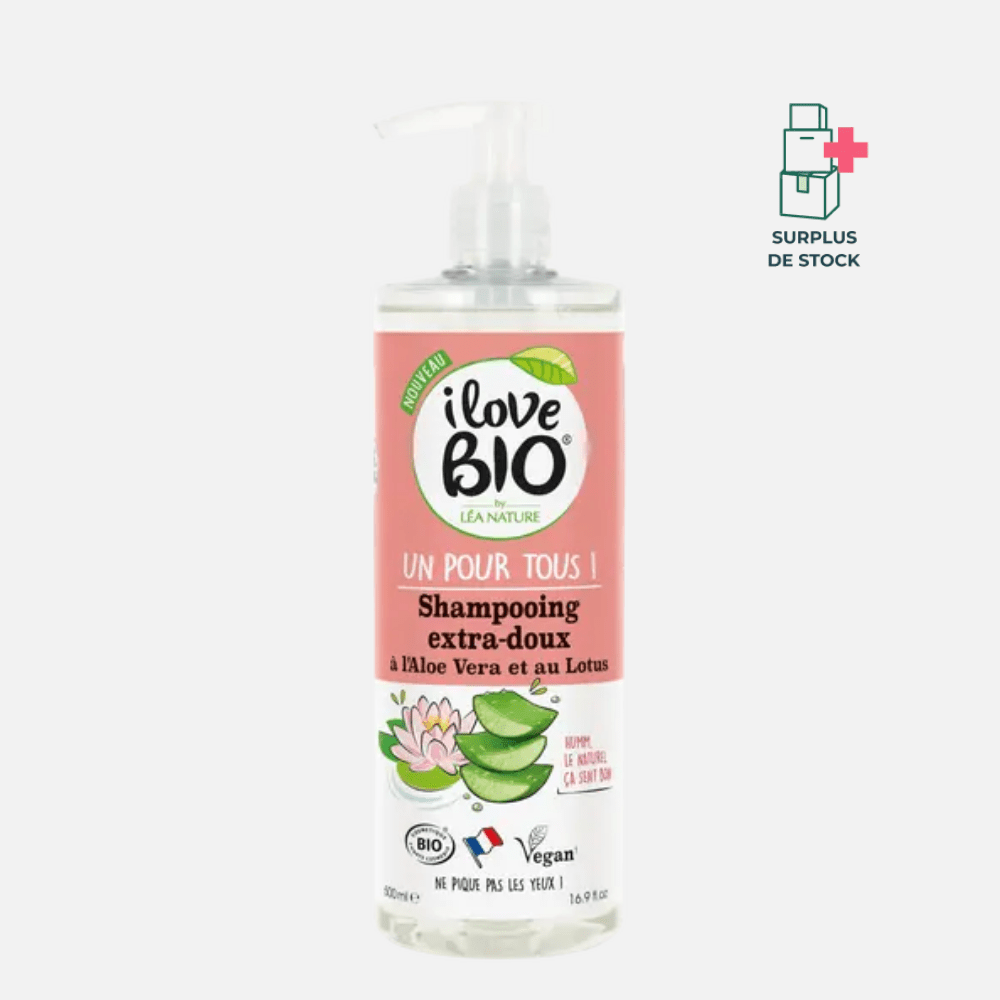Shampoing Extra-Doux Aloe Vera Lotus Soin Capillaire I LOVE BIO 500 ml 