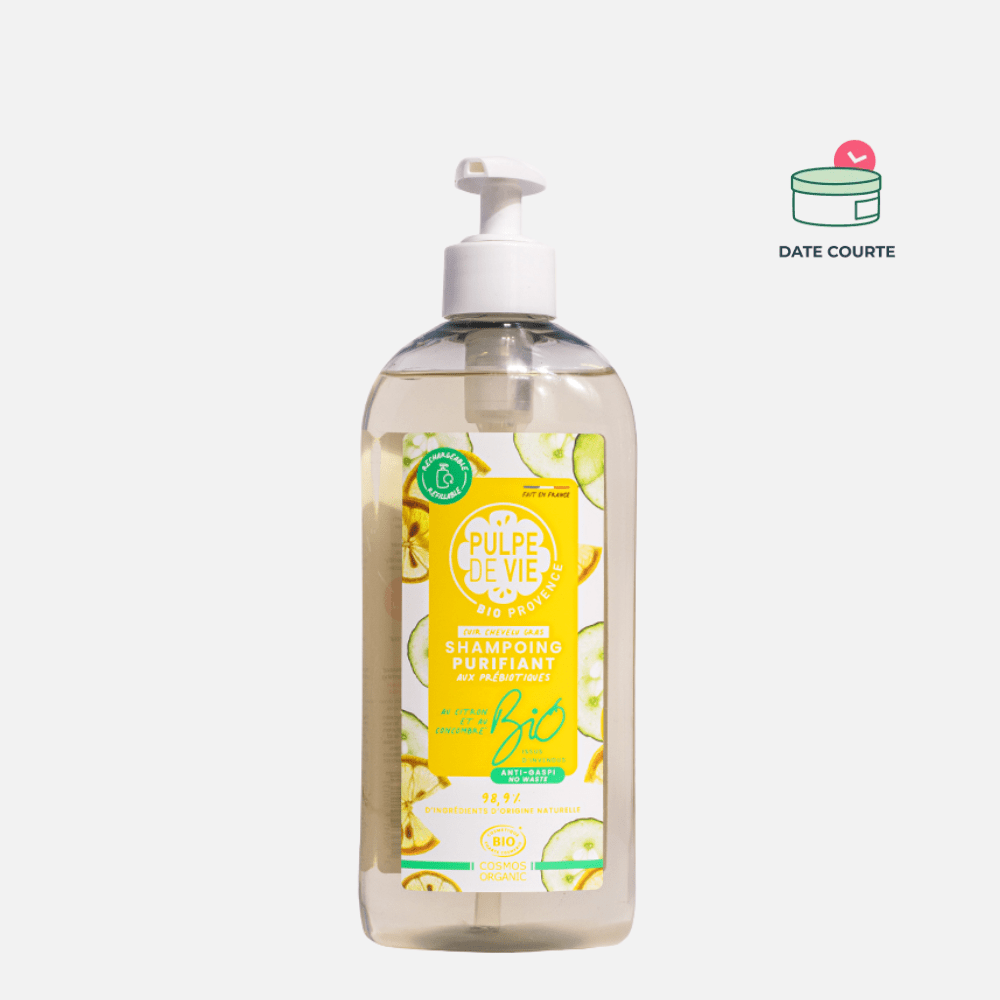 SHAMPOING SEBO REGULATEUR Soin Capillaire Pulpe de Vie 400 ml - DLUO 08/12/2025 