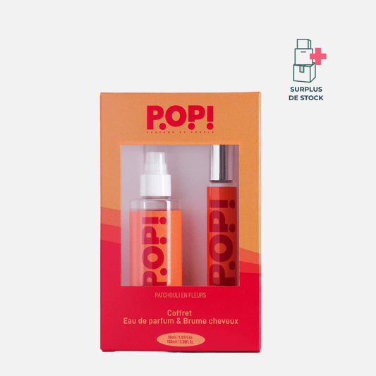 Coffret Patchouli Addict - Brume cheveux et Parfum Patchouli en Fleur Parfum POP! Coffret 100 ml & 30 ml - Floral 