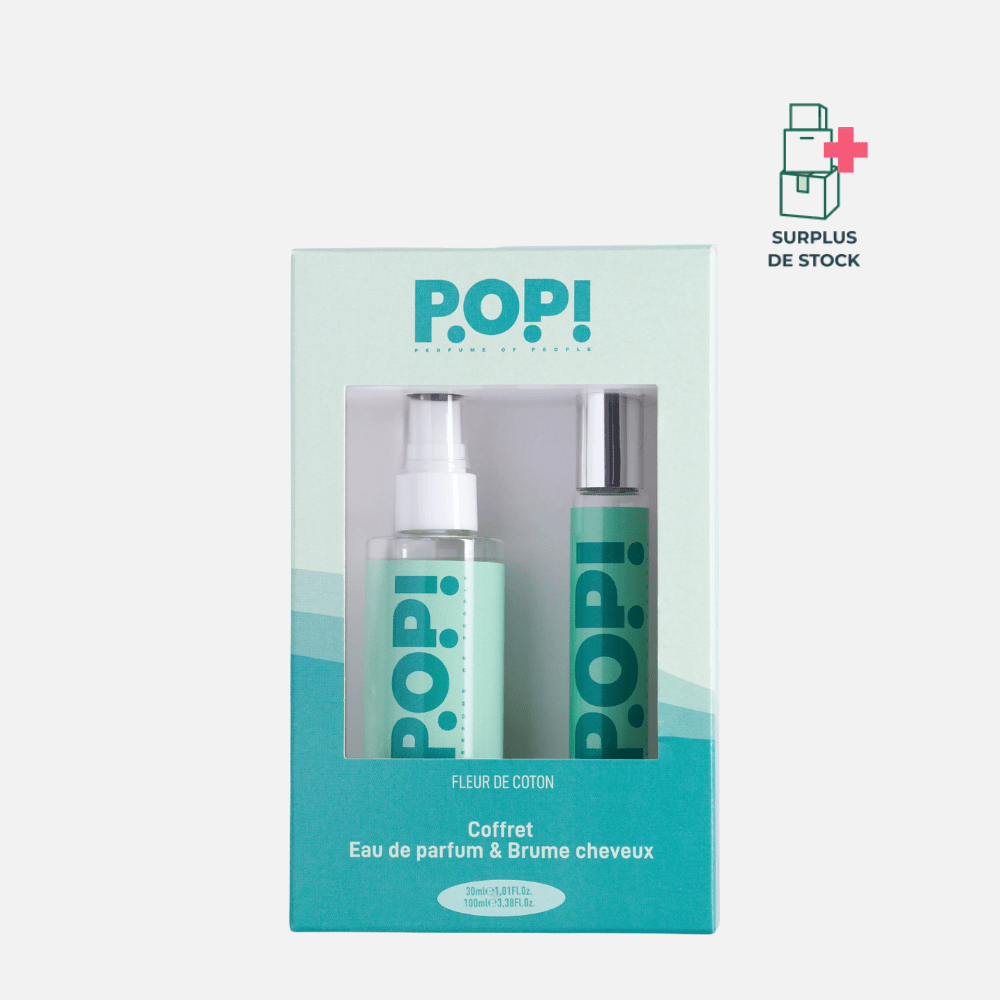 Coffret Douceur Absolue - Brume cheveux et Parfum Fleur de coton Parfum POP! Coffret 100 ml & 30 ml - Floral 