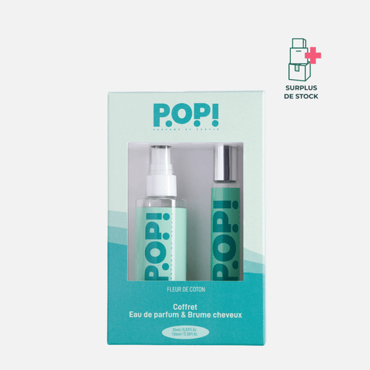 Coffret Douceur Absolue - Brume cheveux et Parfum Fleur de coton Parfum POP! Coffret 100 ml & 30 ml - Floral 