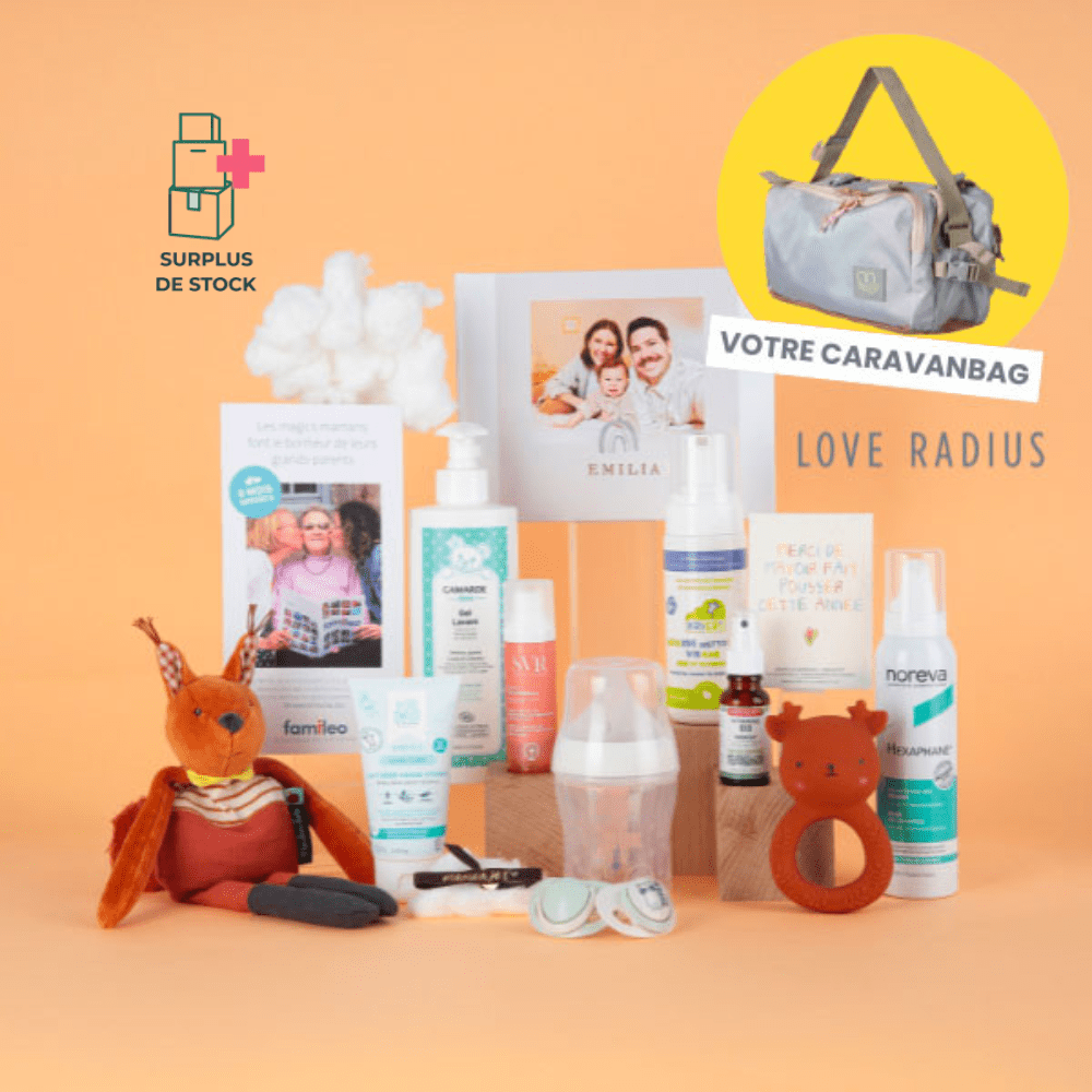 BOX MAGICMAMAN Bébé aux commandes avec Love Radius Box Beauté MY BEAUTY FACTORY MAXI BOX - 15 produits + CaravanBag Love Radius 