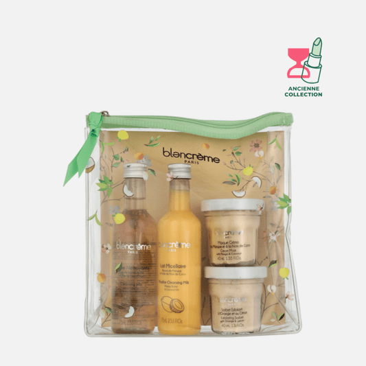 Trousse transparente Hydratation Soin Corps BLANCRÈME Trousse 4 produits hydratants 