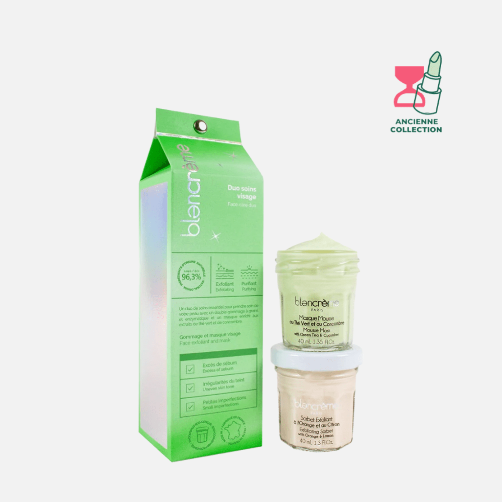 Cracker visage thé vert & concombre Soin Corps BLANCRÈME Coffret 2 produits 