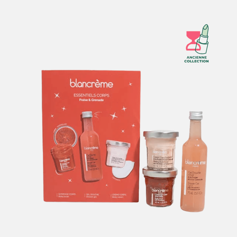 Coffret corps Fraise & Grenade Soin Corps BLANCRÈME Coffret 3 produits 