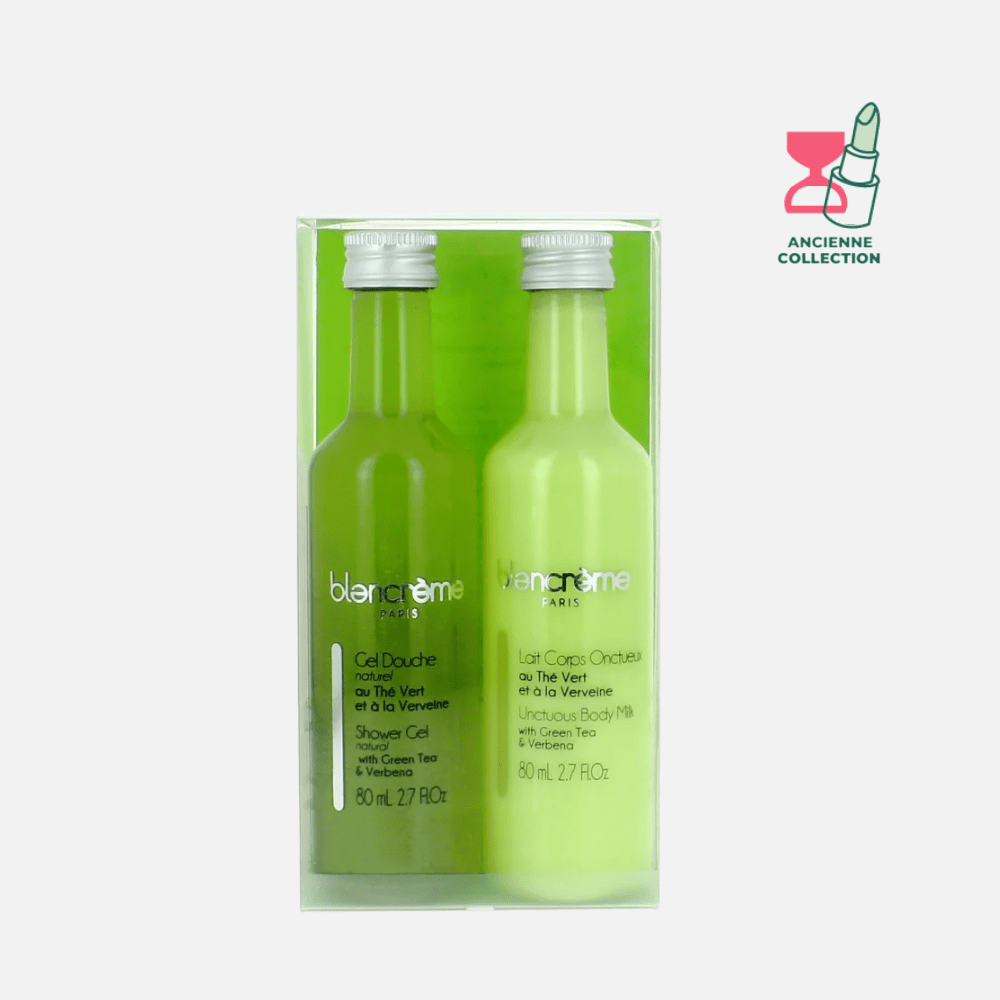 Duo thé vert & Verveine Soin Corps BLANCRÈME Duo Nettoyant & Hydratation 