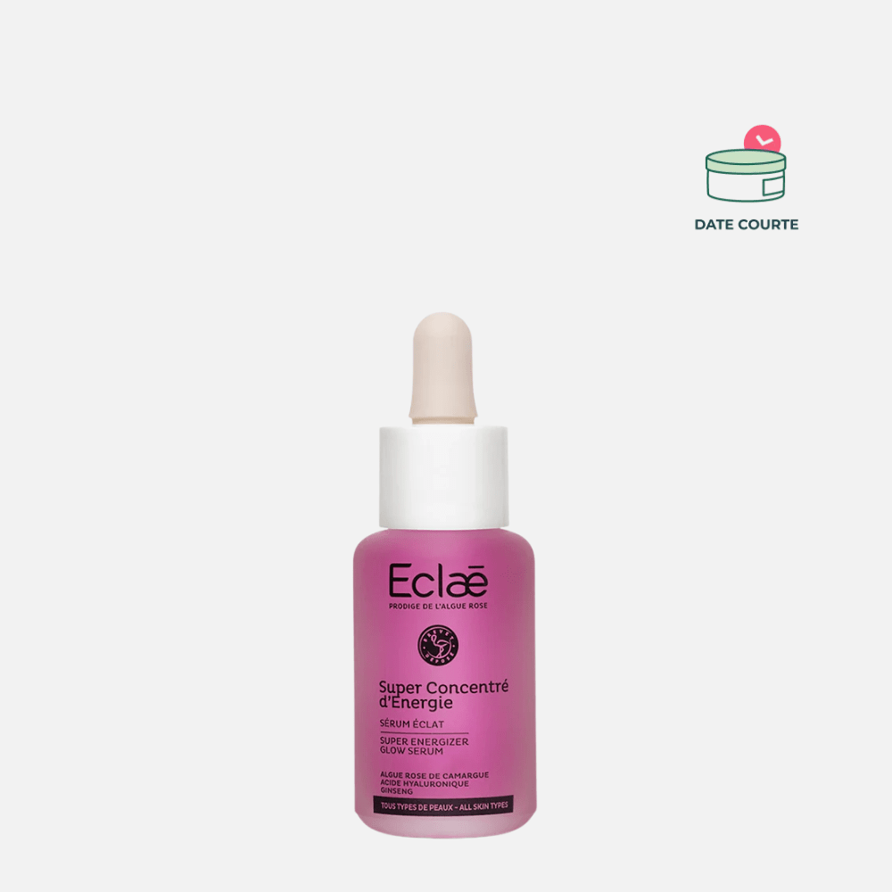 Serum visage- Super Concentré d'Energie Soin Visage Éclaé DDM : 21/08/2026 - Flacon 30 ml - FORMAT TESTEUR 