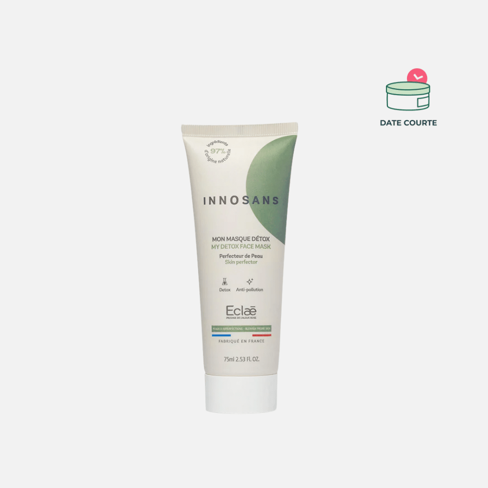 Mon Masque Détox - Purifiant, Vegan & Naturel Soin Visage Éclaé DDM : 11/04/2026 - Tube 50 ml - FORMAT TESTEUR 
