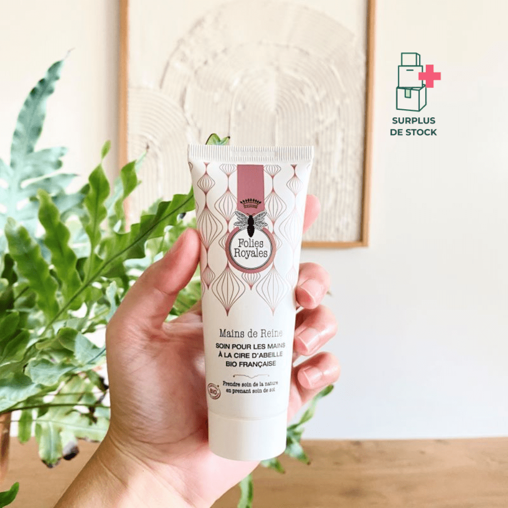 Mains de Reine - Soin pour les mains à la cire d'abeille bio française Folies Royales 75 ml 